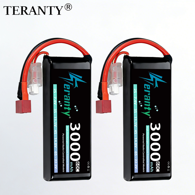 Drone Battery Connector - TERANTY 2S 3000mAh Lipo-Akku 7,4V 60C