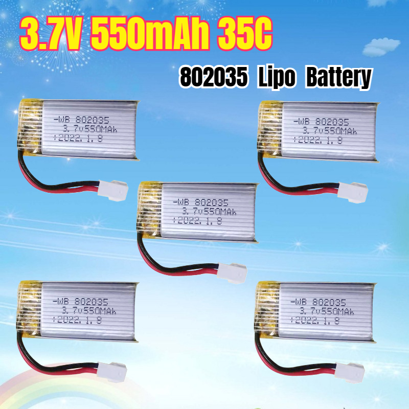 Drone Battery Li-Ion - 3,7 V 550 mAh 35C Lipo