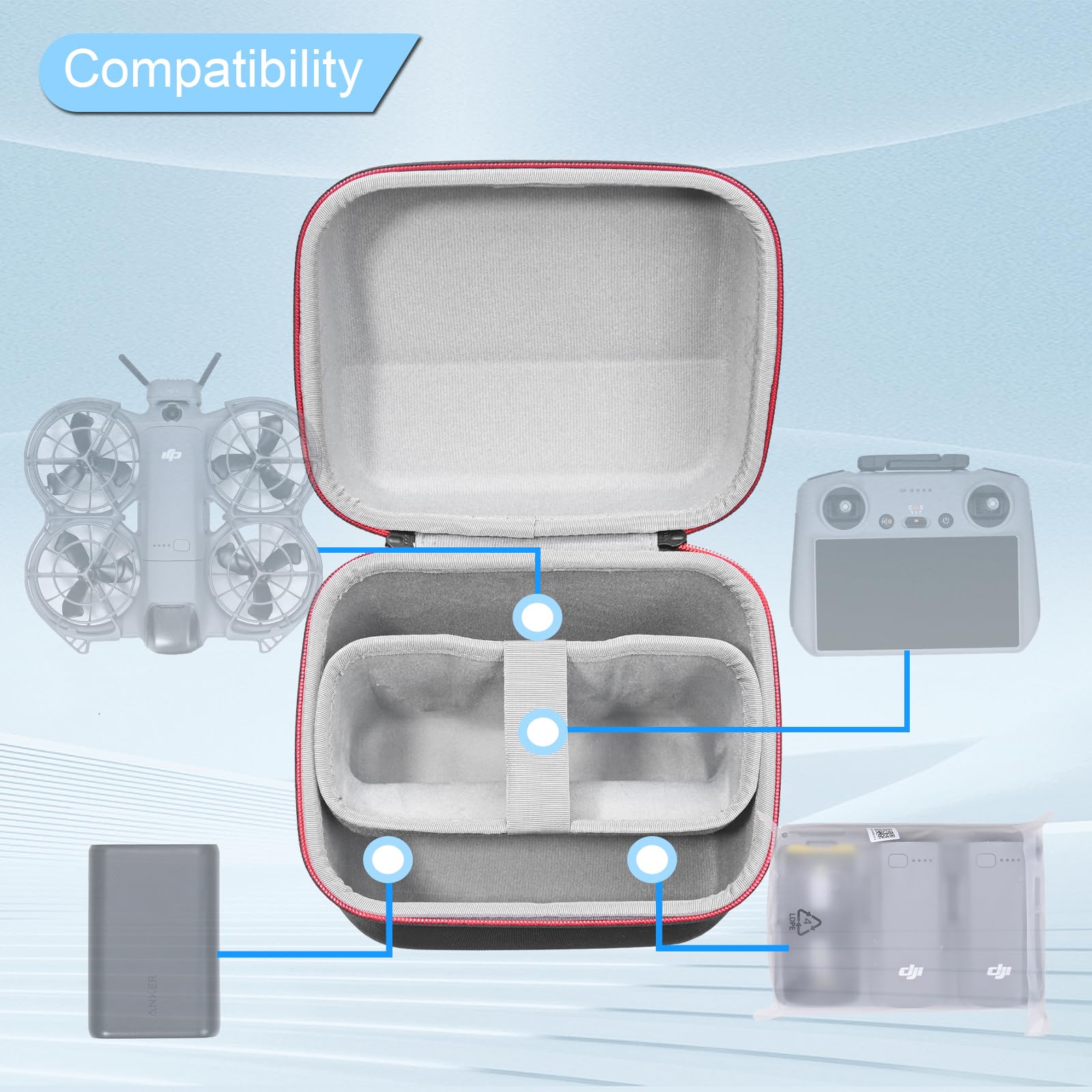 Tragbare Tasche für DJI Neo 2  – Drone Battery Bag Bewertung und Preis